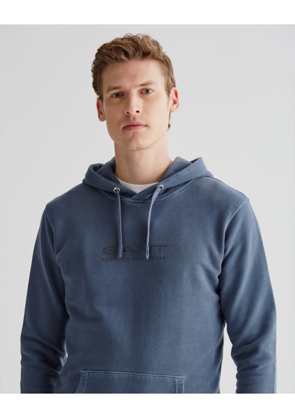Erkek Lacivert Regular Fit Kapüşonlu Sweatshirt 2523112T.433