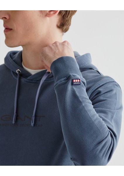 Erkek Lacivert Regular Fit Kapüşonlu Sweatshirt 2523112T.433