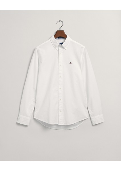 Erkek Beyaz Slim Fit Düğmeli Yaka Oxford Gömlek 3230115.11010 modelleri