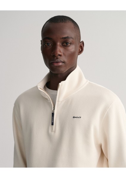 Erkek Bej Regular Fit Yarım Fermuarlı Sweatshirt 2026046.130 indirimleri