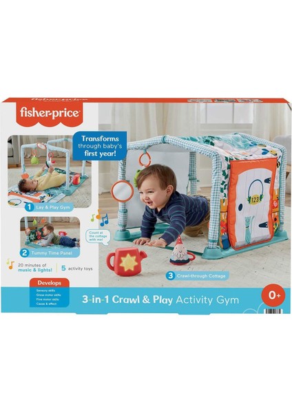 HJK45 Fisher-Price 3ü1 Arada Sevimli Kulübe Jimnastik Merkezi