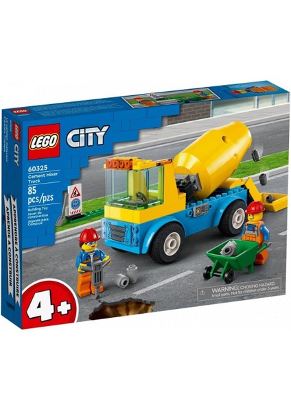 60325 Lego® City - Beton Mikseri, 85 Parça, +4 Yaş