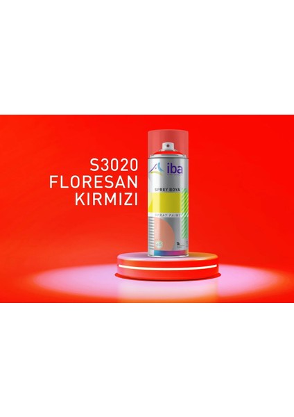 Akrilik Sprey Boya 400 ml Floresan Kırmızı