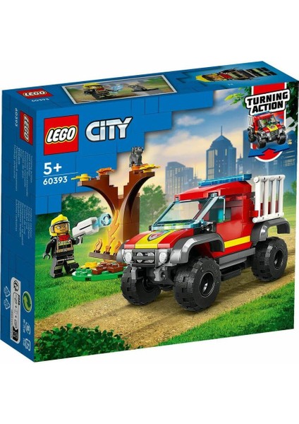 60393 LEGO City - 4x4 Itfaiye Kamyonu Kurtarma Operasyonu 97 Parça +5 Yaş