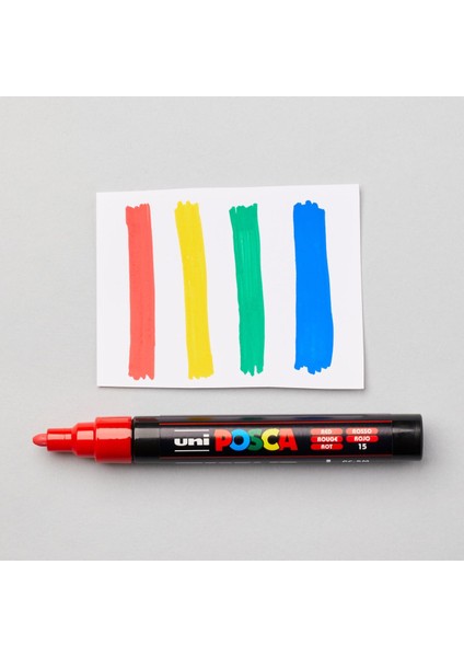 Posca 5m Boyama Markörü Ana Renkler 4'lü Set