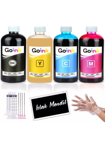 Hp Pagewide 352DW Pigment Mürekkep 500 ml 4 Renk (Muadil)