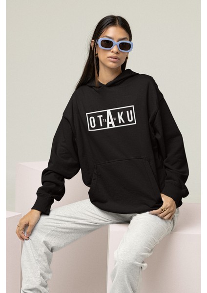 Anime Otaku Team Kapşonlu Sweatshirt