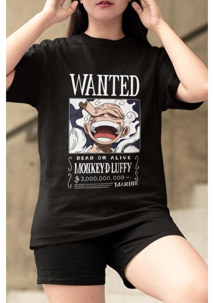 Anime One Piece Luffy Gear 5 Wanted Tişört fiyatları