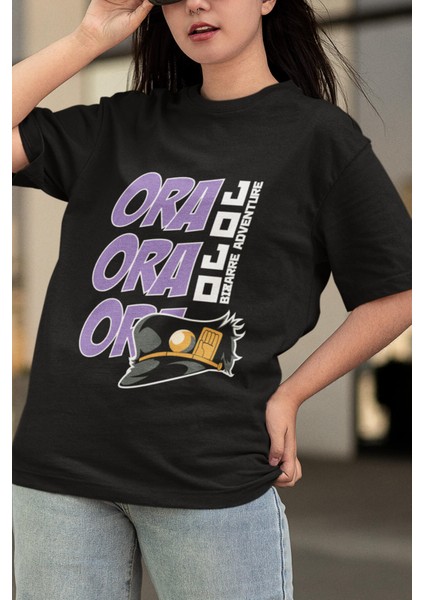 Anime Jojo Ora Ora Ora Tişört