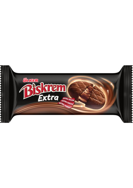 Biskrem Extra Kakaolu Krema Dolgulu Bisküvi 184 G