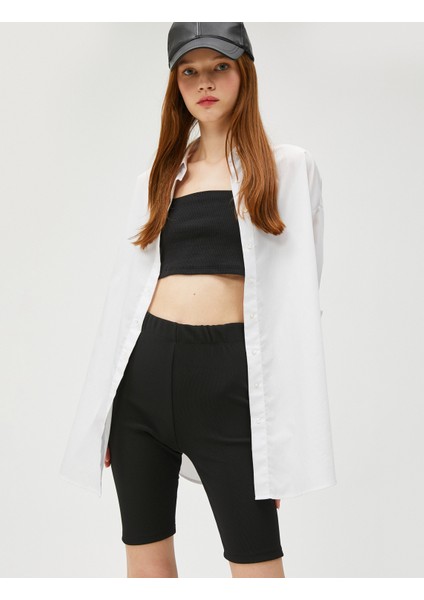 Kısa Tayt Fitilli Beli Lastik Detaylı fiyatları