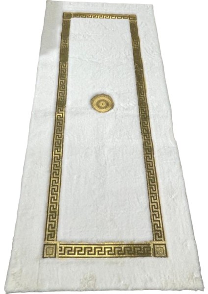 Osmanlı Motifli Gold Varaklı Peluş Halı 120 x 180 cm