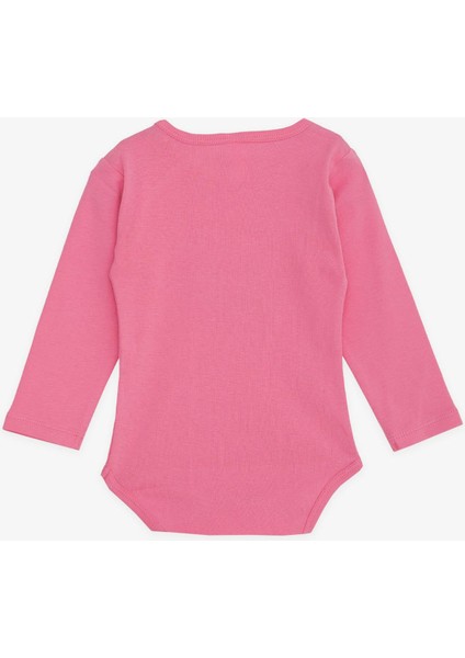 Kız Bebek Çıtçıtlı Zıbın Body Uyuyan Tavşancık Baskılı 9 Ay-3 Yaş, Pembe