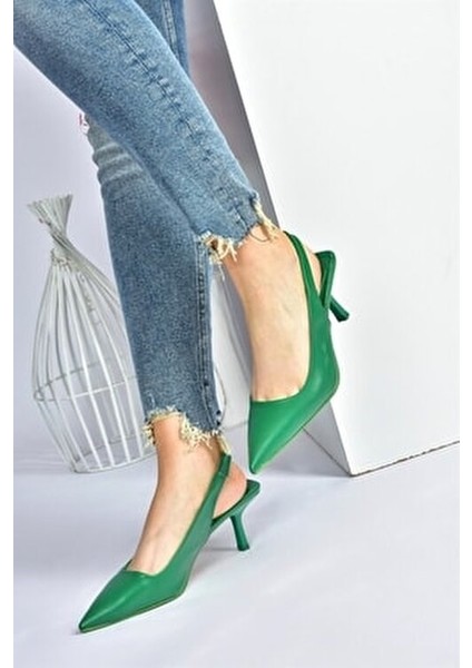 Önü Kapalı Arkası Açık Kolay Giyim Alçak Ökçe Kadın Günlük-Abiye Topuklu Stiletto Ayakkabı fırsatları