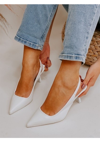 Önü Kapalı Arkası Açık Kolay Giyim Alçak Ökçe Kadın Günlük-Abiye Topuklu Stiletto Ayakkabı indirimleri