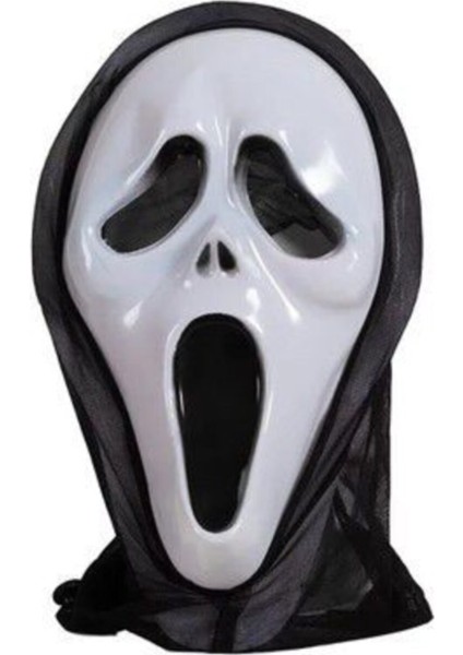 Çığlık Maskesi Korku Şaka Maskesi Siyah Renk Kostüm Maske Oyuncu Maskesi Şaka Oyunu Oyuncak modelleri