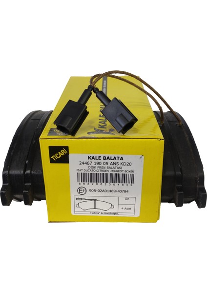 Ön Fren Balatası Peugeot Boxer III / Citroen Jumper III / Fiat Ducato / Karsan Jest Uyumlu 24467 190 05 Ans KD20 Oem 77364318 425376 1607878980 indirimleri