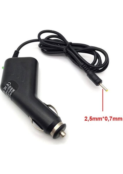 Araç Şarj Adaptörü 5V 2A Ünüversal Araç Şarj Adaptörü 2.5x0.7mm