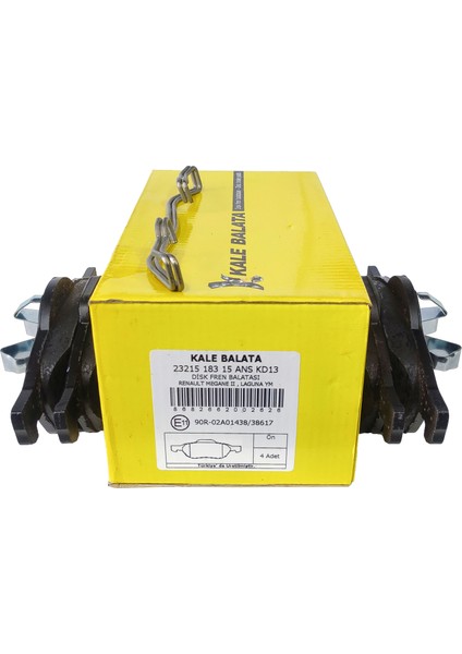 Ön Fren Balatası Renault Megane Scenic Laguna Uyumlu 23215 183 15 Ans KD13 Oem 7701206747 7701206599 410600756R