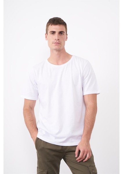 Çetinkaya Mentality Pamuk Erkek Slim Fit Bisiklet Yaka 3'lü Siyah-Beyaz-Lacivert Tişört Paketi 2772B fırsatları