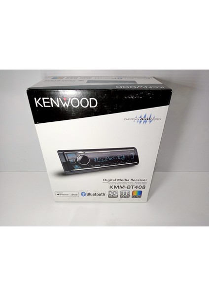 Teyp - KMM-BT408 - Kenwood 3 Amfi Çıkışlı , Bluetoothlu Oto Teyp