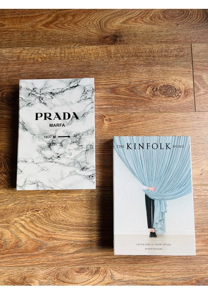 Dekoratif Kutu Prada & Kinfolk Dekoratif Kitap Kutusu