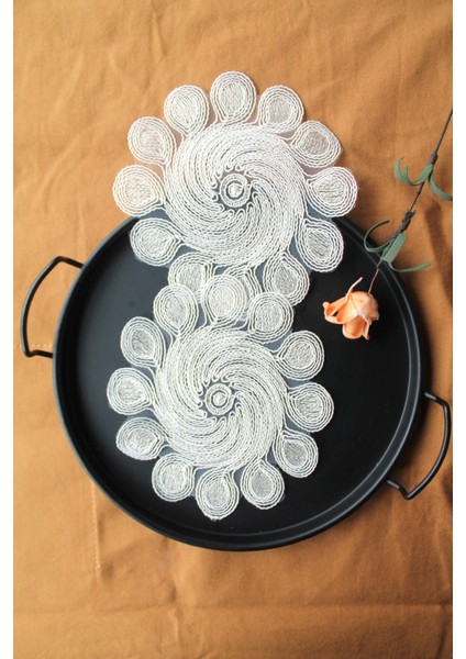 6 Adet Tropika Gold Krem Bardak Altlığı & Kokteyl Peçetesi fiyatları