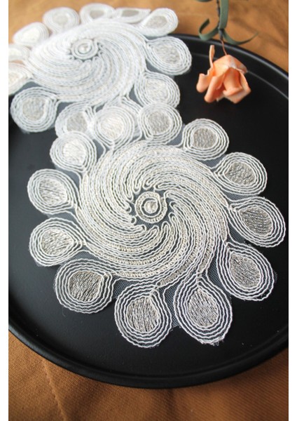 6 Adet Tropika Gold Krem Bardak Altlığı & Kokteyl Peçetesi modelleri