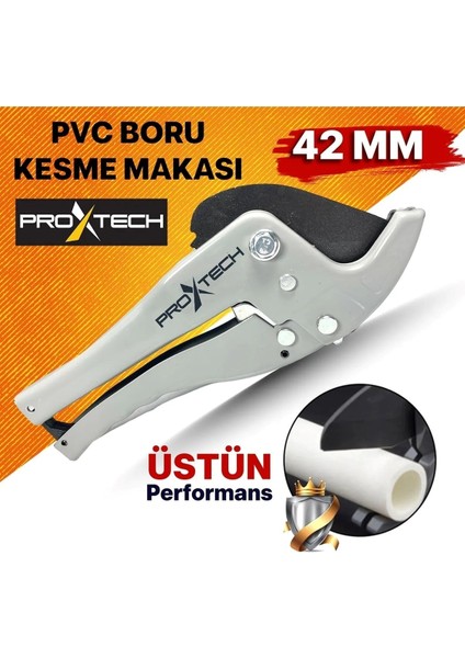 Profesyonel Gri Düz Keskin Pvc-Ppr Plastik Boru Kesme Makası 42MM fiyatları