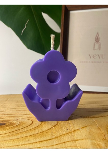 Mor Çiçek Soya Wax Mumu