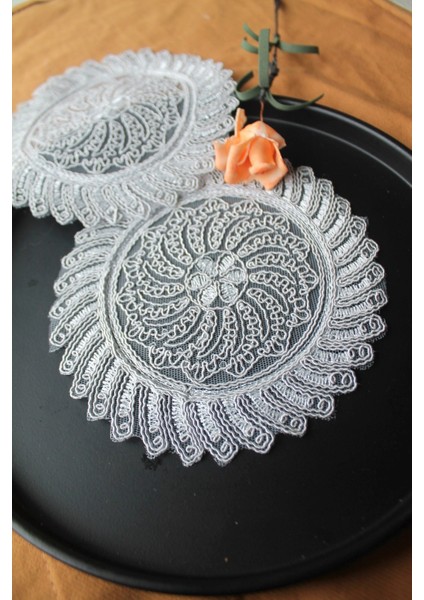 6 Adet Anthemis Chia Gümüş Bardak Altlığı & Kokteyl Peçetesi fiyatları