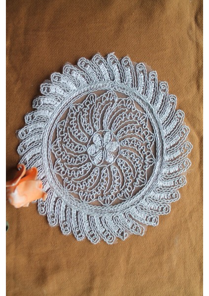 6 Adet Anthemis Chia Gümüş Bardak Altlığı & Kokteyl Peçetesi modelleri