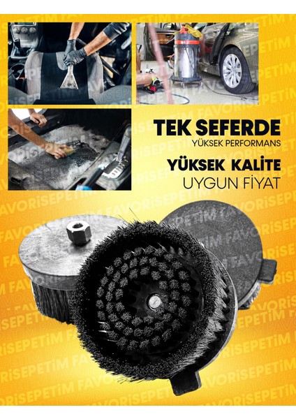 Yüksek Kalite Su Sıçratmayan Yumuşak Koltuk | Halı | Oto Kuaför | Yıkama Polisaj Fırçası