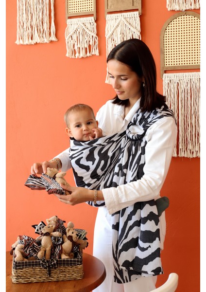 Platin Seri Halka Sling, Babysling Zebra