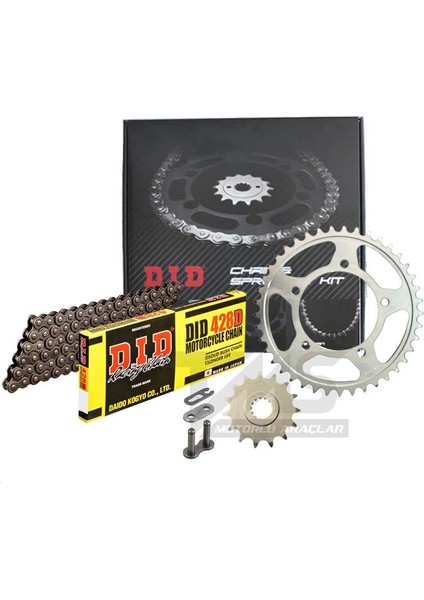 428D-JT 2011-2017 Honda Cbr 125 R Uyumlu Zincir Dişli Set Çelik Renk