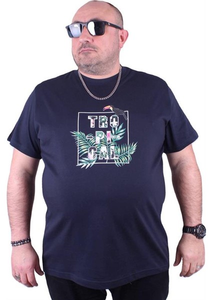 Büyük Beden Erkek Sıfır Yaka Tişört