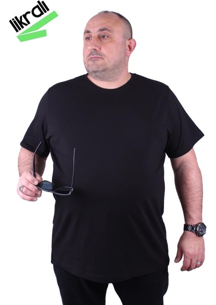 Mocgrande Büyük Beden Erkek Sıfır Yaka Tişört fırsatları
