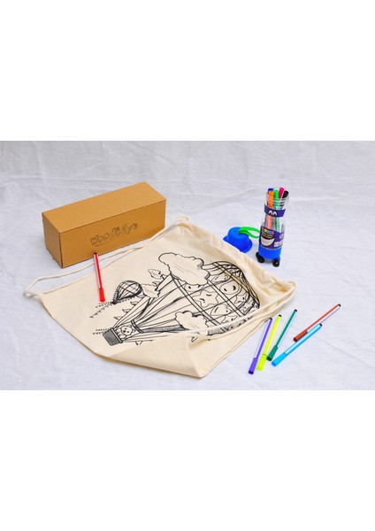 Organik Oyuncak Dünyası Ham Bez Çanta