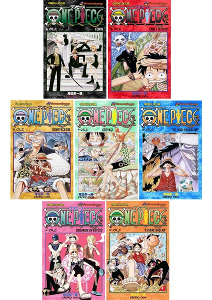 One Piece 6-7-8-9-10-11-12. Ciltler Manga Seti