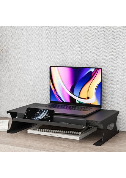 Masaüstü Tasarım Bilgisayar Monitor Yükseltici Sehpa Laptop Yazıcı Tv Ekran Notebook Stand