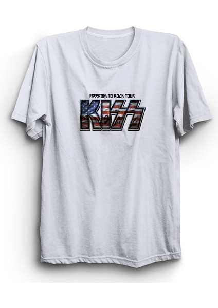 Kiss, Flag, Rock Metal Grup Tişörtü
