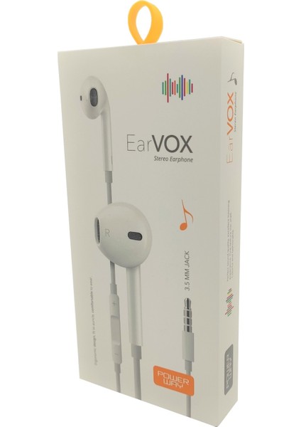 Earvox Ergonomik Tasarımlı Microfonlu Kulaklık Powerway