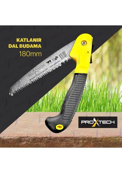 Katlanabilir Emniyetli Cep Bahçe Budama Testeresi 180 Mm dal Budama Makası 2'li Set