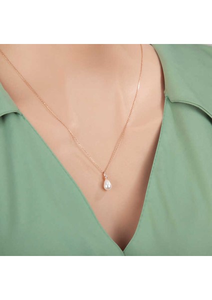 Gümüş Rose Damla Rose Inci Kadın Kolye fiyatları