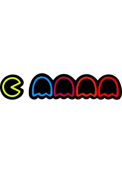 Pacman Sticker - Pac-Man Renkli Stıcker - Pacman fiyatları