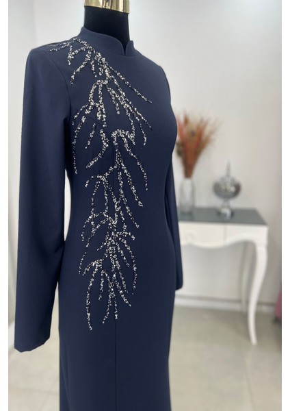 Bahar Tesettür Abiye Lacivert indirimleri