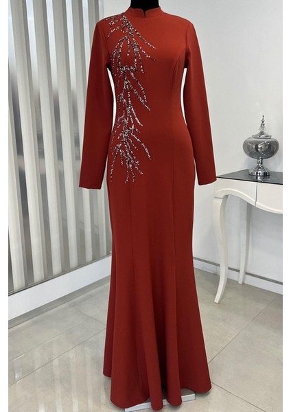 Bahar Tesettür Abiye Kiremit