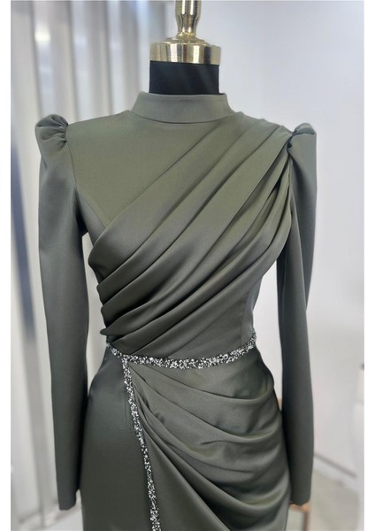 Sare Tesettür Abiye Haki fiyatları