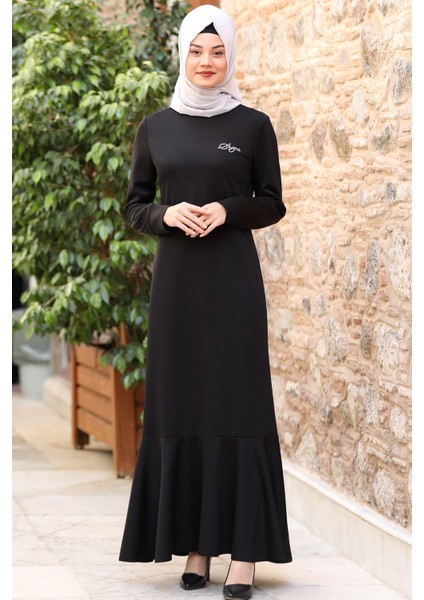 Azra Tesettür Elbise Siyah
