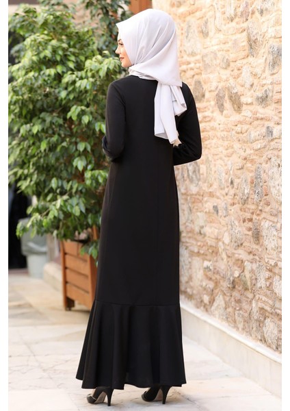 Azra Tesettür Elbise Siyah